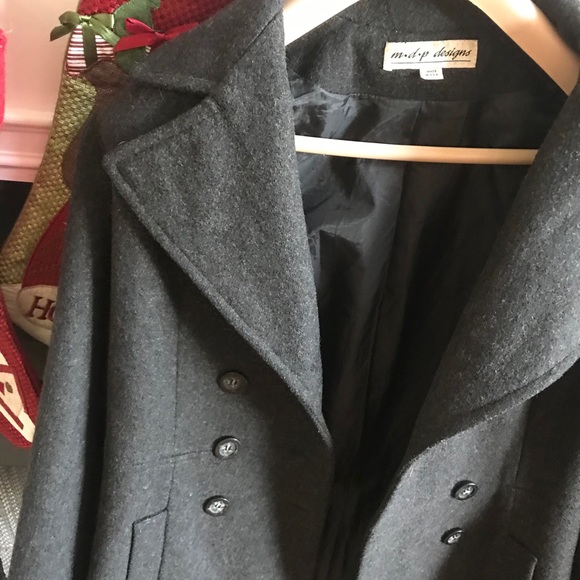 Vintage 90’s Mario de Pinto Designer Wool Peacoat - Picture 2 of 13